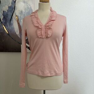 NWT Ralph Lauren　Pink Ruffled Women's Top